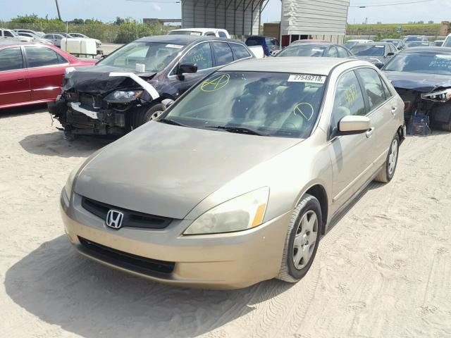 3HGCM56394G702708 - 2004 HONDA ACCORD LX GOLD photo 2