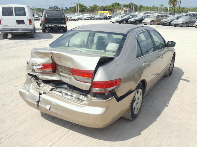 3HGCM56394G702708 - 2004 HONDA ACCORD LX GOLD photo 4