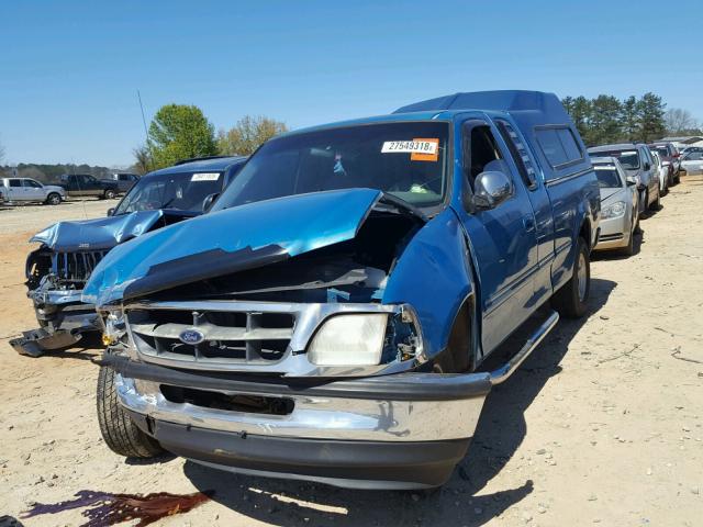 1FTZX1766WNA28707 - 1998 FORD F150 TEAL photo 2