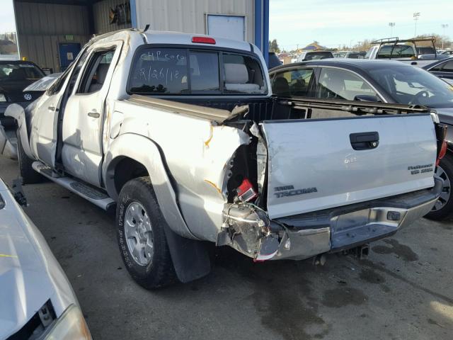 5TEJU62N36Z167773 - 2006 TOYOTA TACOMA DOU SILVER photo 3