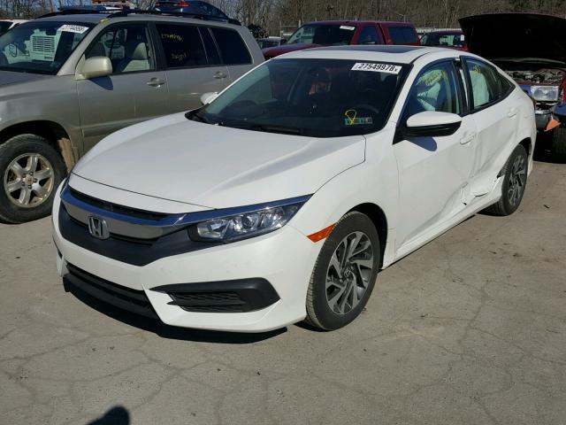 2HGFC2F73HH527623 - 2017 HONDA CIVIC EX WHITE photo 2