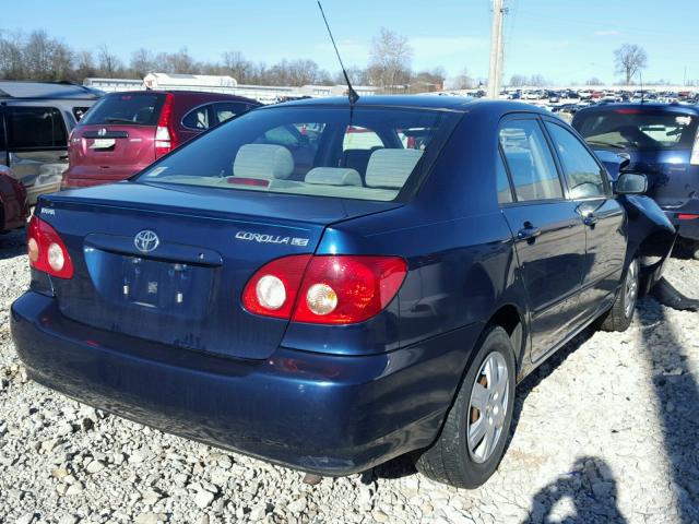 1NXBR32E55Z521817 - 2005 TOYOTA COROLLA CE BLUE photo 4