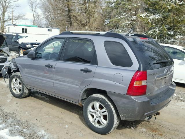 KNDJE723587494591 - 2008 KIA SPORTAGE E GRAY photo 3