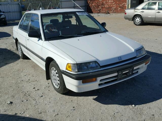 1HGED365XKA095681 - 1989 HONDA CIVIC LX WHITE photo 1