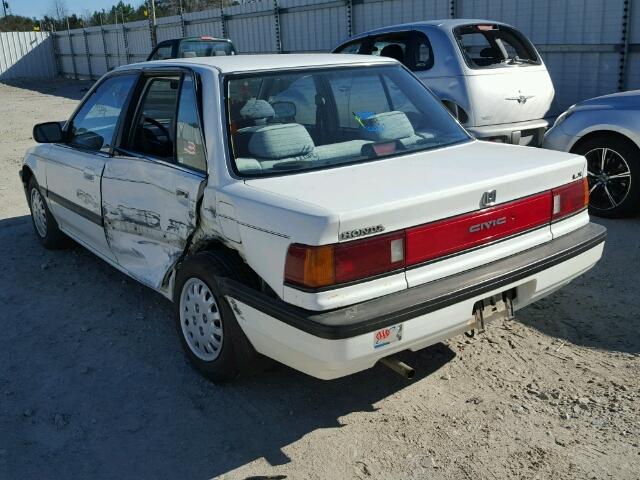 1HGED365XKA095681 - 1989 HONDA CIVIC LX WHITE photo 3