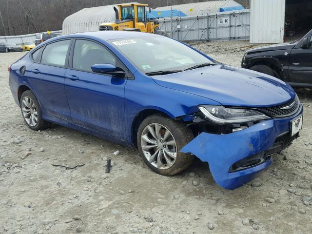 1C3CCCDG2FN627814 - 2015 CHRYSLER 200 S BLUE photo 1