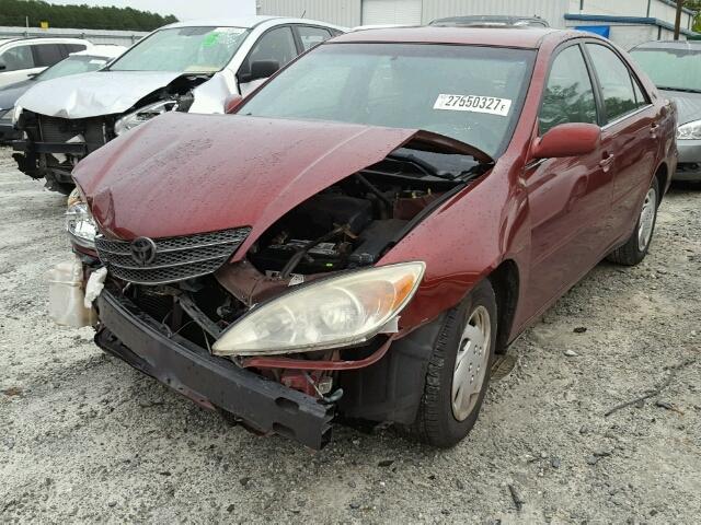 4T1BE32K74U305094 - 2004 TOYOTA CAMRY LE RED photo 2