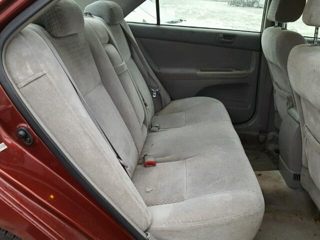 4T1BE32K74U305094 - 2004 TOYOTA CAMRY LE წითელი ფოტო 6