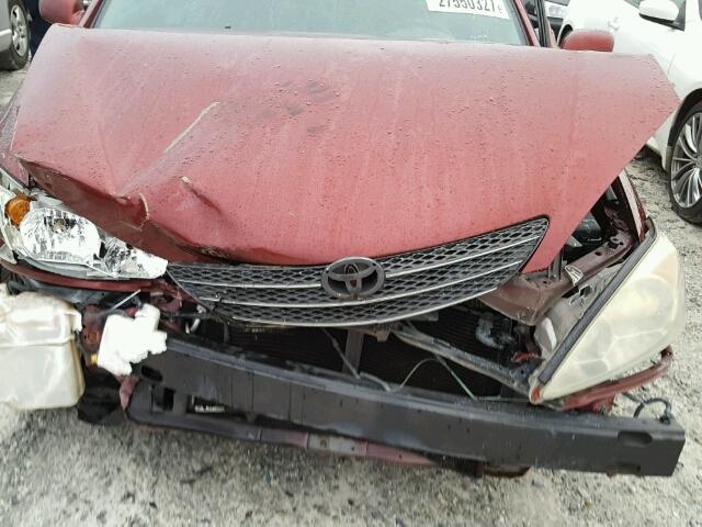 4T1BE32K74U305094 - 2004 TOYOTA CAMRY LE RED photo 7