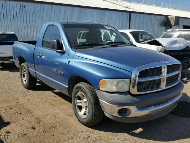 1D7HA16K42J181170 - 2002 DODGE RAM 1500 BLUE photo 1