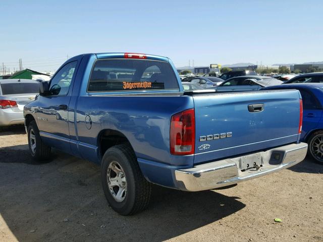 1D7HA16K42J181170 - 2002 DODGE RAM 1500 BLUE photo 3