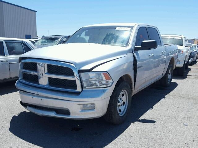 1D7RB1CT2AS163094 - 2010 DODGE RAM 1500 GRAY photo 2