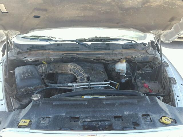 1D7RB1CT2AS163094 - 2010 DODGE RAM 1500 GRAY photo 7
