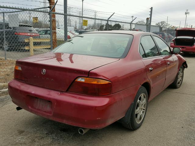 19UUA5666YA019859 - 2000 ACURA 3.2TL RED photo 4