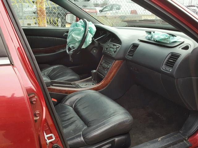 19UUA5666YA019859 - 2000 ACURA 3.2TL RED photo 5