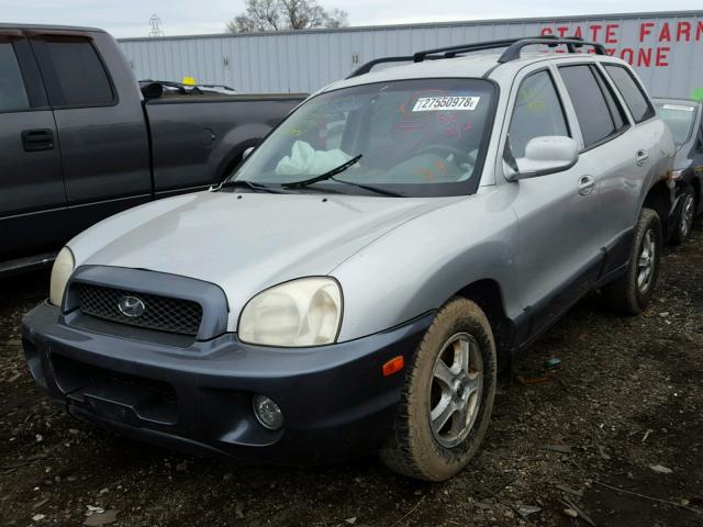 KM8SC13D14U677699 - 2004 HYUNDAI SANTA FE G SILVER photo 2