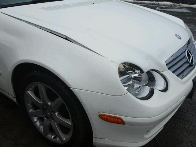 WDBRN64J84A586606 - 2004 MERCEDES-BENZ C 320 SPOR WHITE photo 9