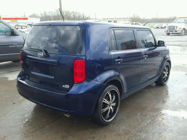 JTLKE50E481000385 - 2008 SCION XB BLUE photo 4