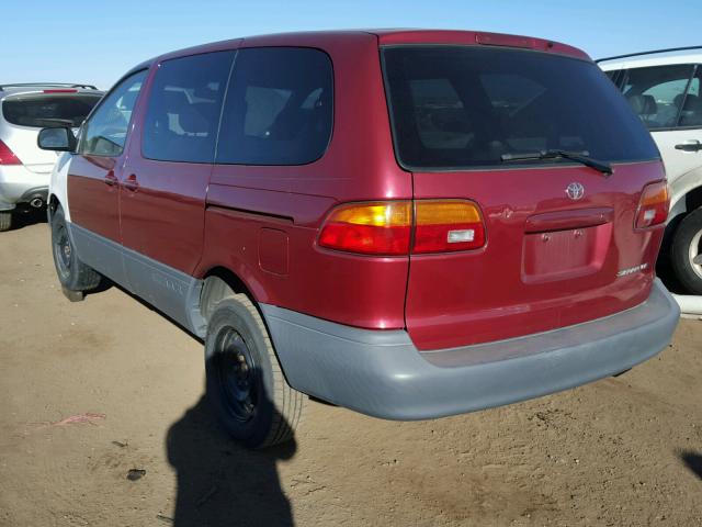 4T3ZF13C7WU030117 - 1998 TOYOTA SIENNA LE MAROON photo 3