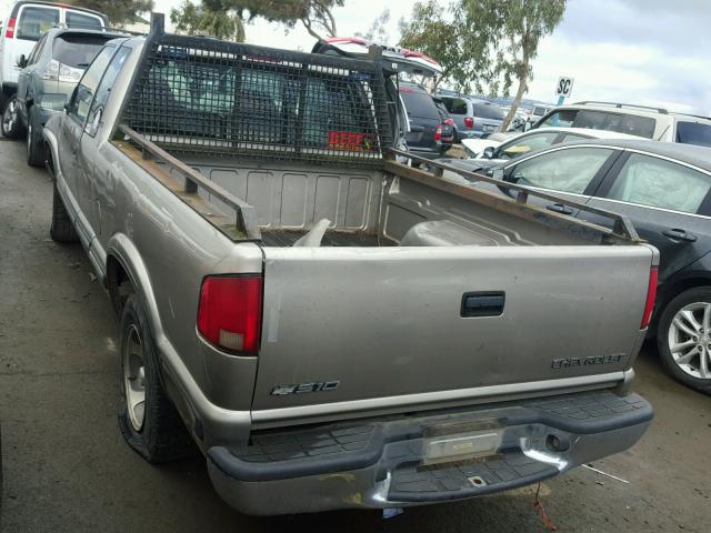 1GCCS19X5W8106404 - 1998 CHEVROLET S TRUCK S1 GRAY photo 3