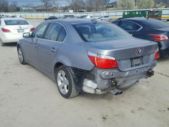 WBANF73537CU22404 - 2007 BMW 530 XI GRAY photo 3