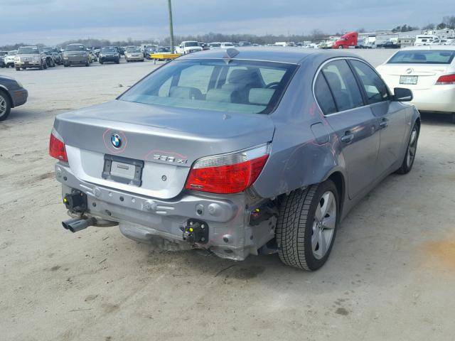 WBANF73537CU22404 - 2007 BMW 530 XI GRAY photo 4