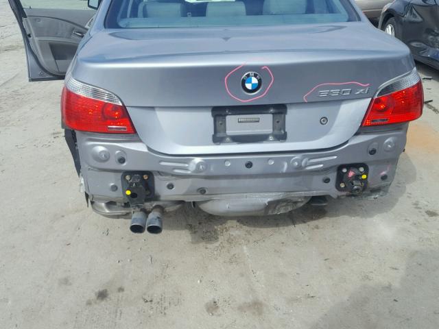 WBANF73537CU22404 - 2007 BMW 530 XI GRAY photo 9