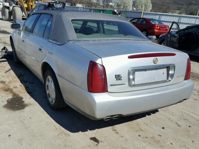 1G6KD54Y7YU190042 - 2000 CADILLAC DEVILLE SILVER photo 3