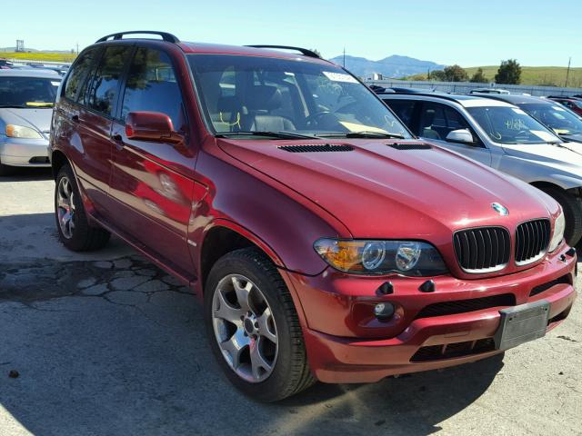 5UXFA13586LY43972 - 2006 BMW X5 3.0I RED photo 1