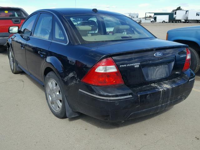 1FAHP28147G147033 - 2007 FORD FIVE HUNDR BLACK photo 3