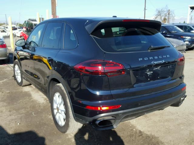 WP1AA2A29GKA14098 - 2016 PORSCHE CAYENNE BLUE photo 3