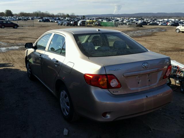 2T1BU4EE1AC314305 - 2010 TOYOTA COROLLA BA BEIGE photo 3