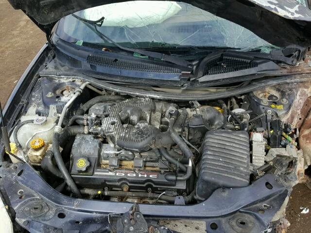 1C3EL45R82N227653 - 2002 CHRYSLER SEBRING LX BLUE photo 7