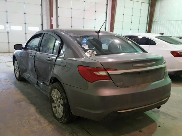 1C3CCBAB9CN281985 - 2012 CHRYSLER 200 LX SILVER photo 3