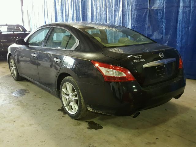 1N4AA51E79C820876 - 2009 NISSAN MAXIMA S BLACK photo 3