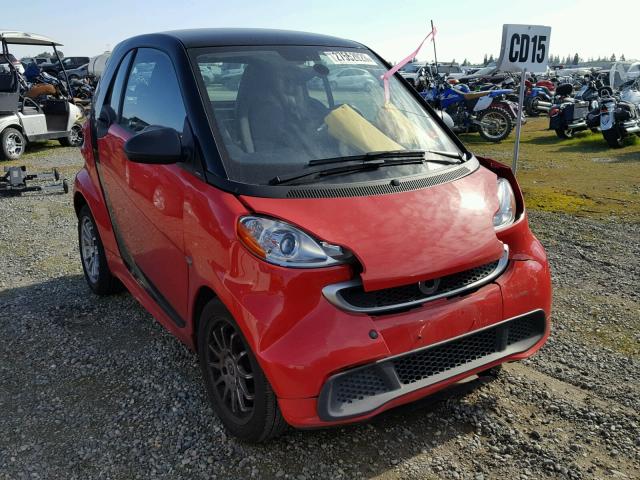 WMEEJ3BA7EK746324 - 2014 SMART FORTWO PUR RED photo 1