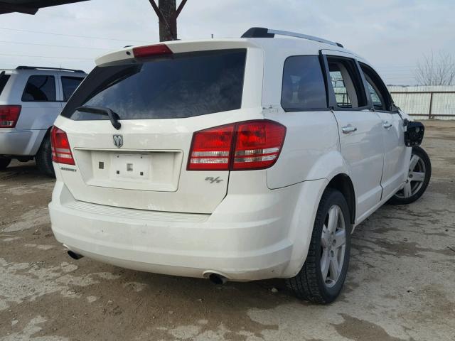 3D4GG67V59T156777 - 2009 DODGE JOURNEY R/ WHITE photo 4