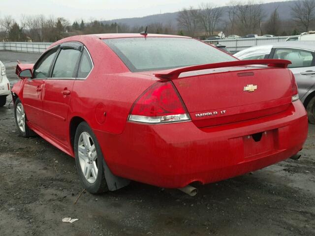 2G1WB5E32C1145787 - 2012 CHEVROLET IMPALA LT RED photo 3