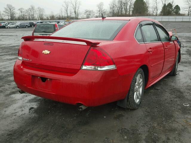 2G1WB5E32C1145787 - 2012 CHEVROLET IMPALA LT RED photo 4