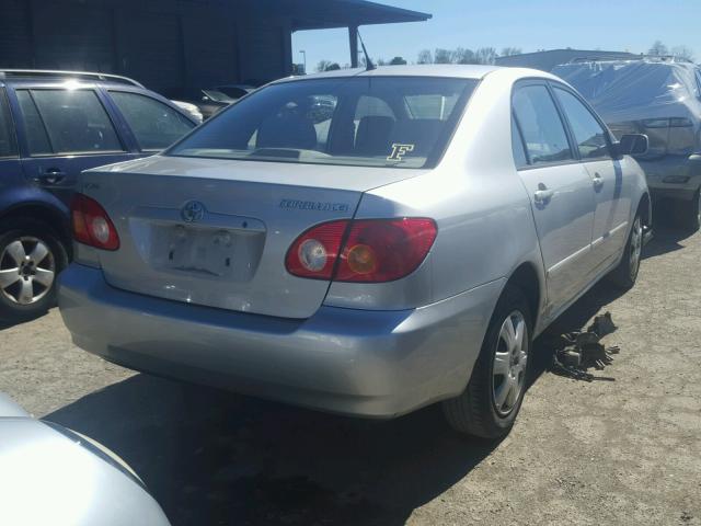 1NXBR32E84Z328513 - 2004 TOYOTA COROLLA CE SILVER photo 4