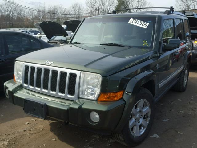 1J8HG68247C661734 - 2007 JEEP COMMANDER GREEN photo 2