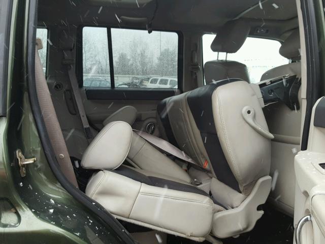 1J8HG68247C661734 - 2007 JEEP COMMANDER მწვანე ფოტო 6