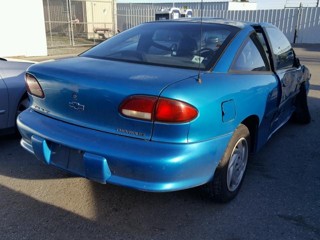 1G1JC1240W7270548 - 1998 CHEVROLET CAVALIER B BLUE photo 4