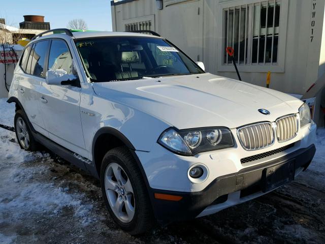 WBXPC93488WJ19466 - 2008 BMW X3 3.0SI WHITE photo 1