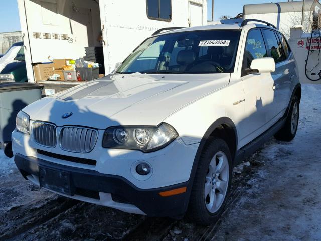 WBXPC93488WJ19466 - 2008 BMW X3 3.0SI WHITE photo 2