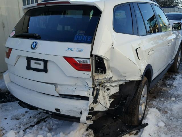 WBXPC93488WJ19466 - 2008 BMW X3 3.0SI WHITE photo 4