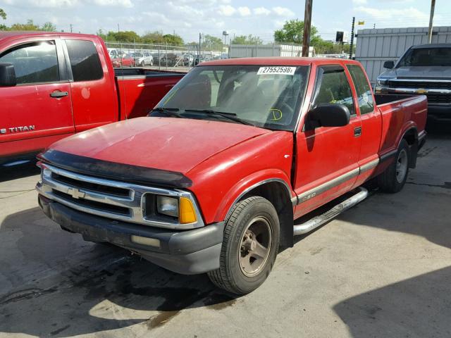 1GCCS19Z2SK188655 - 1995 CHEVROLET S TRUCK S1 RED photo 2