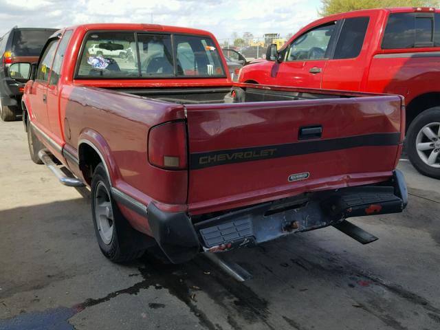 1GCCS19Z2SK188655 - 1995 CHEVROLET S TRUCK S1 RED photo 3