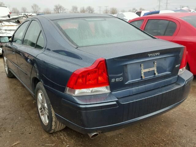 YV1RS592462554443 - 2006 VOLVO S60 2.5T BLUE photo 3