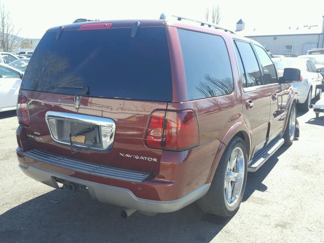 5LMFU27R73LJ38905 - 2003 LINCOLN NAVIGATOR RED photo 4